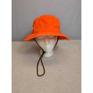 High Visibility Orange Bucket Hat Outdoor Sun Protection Fishing Boating Hiking